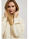 Moodo Krémová mikina na zip