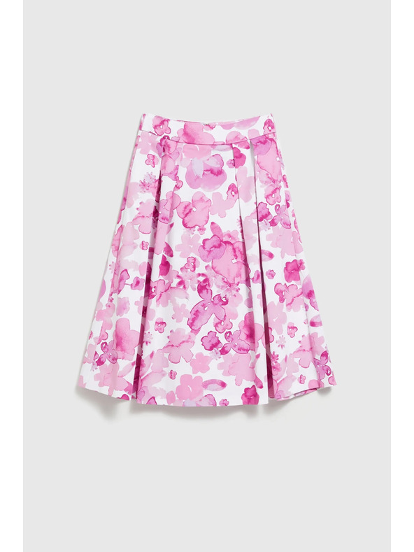 Moodo Růžová skládaná sukně