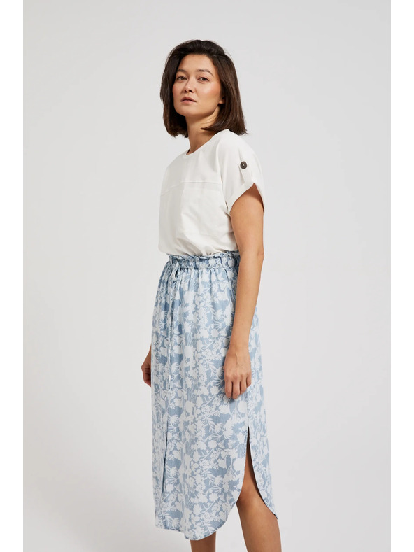 Moodo Světle modrá volná sukně