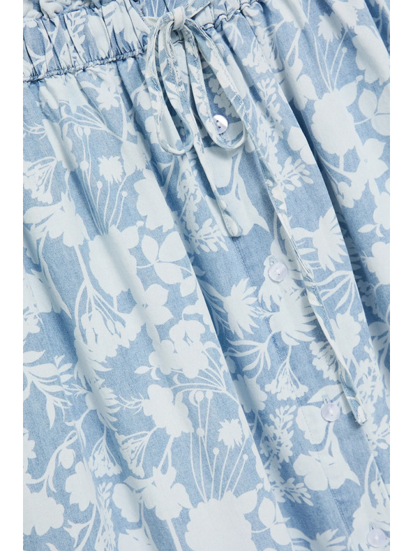 Moodo Světle modrá volná sukně