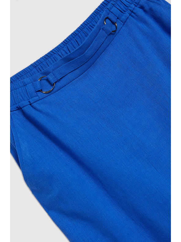 Moodo Modrá pouzdrová midi sukně