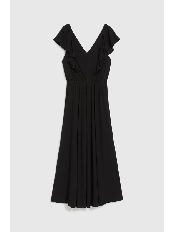 Moodo Černé dlouhé šaty