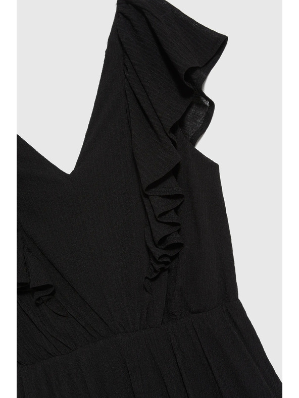 Moodo Černé dlouhé šaty