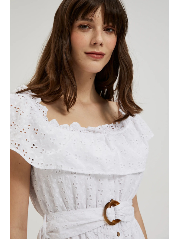 Moodo Dlouhé šaty se spadlými rameny