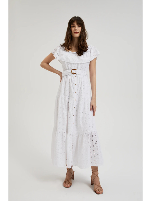 Moodo Dlouhé šaty se spadlými rameny