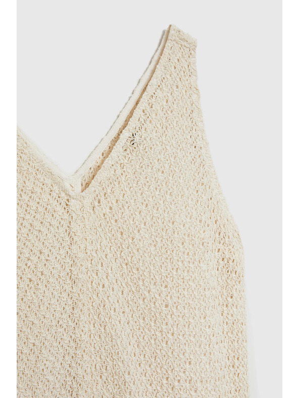 Moodo Krémové bavlněné šaty