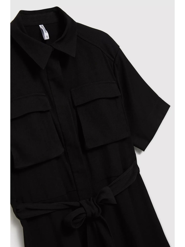 Moodo Černé košilové šaty
