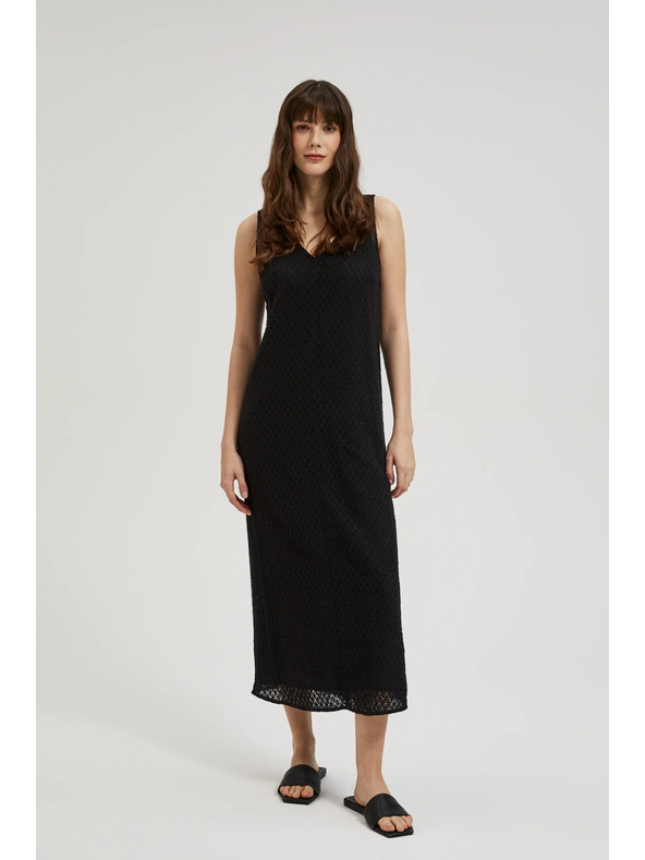 Moodo Černé šaty na ramínka