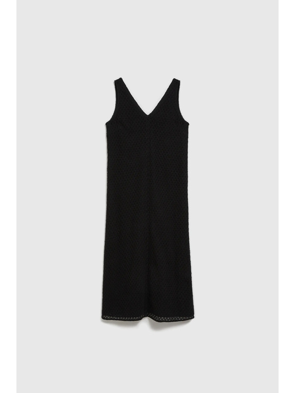 Moodo Černé šaty na ramínka