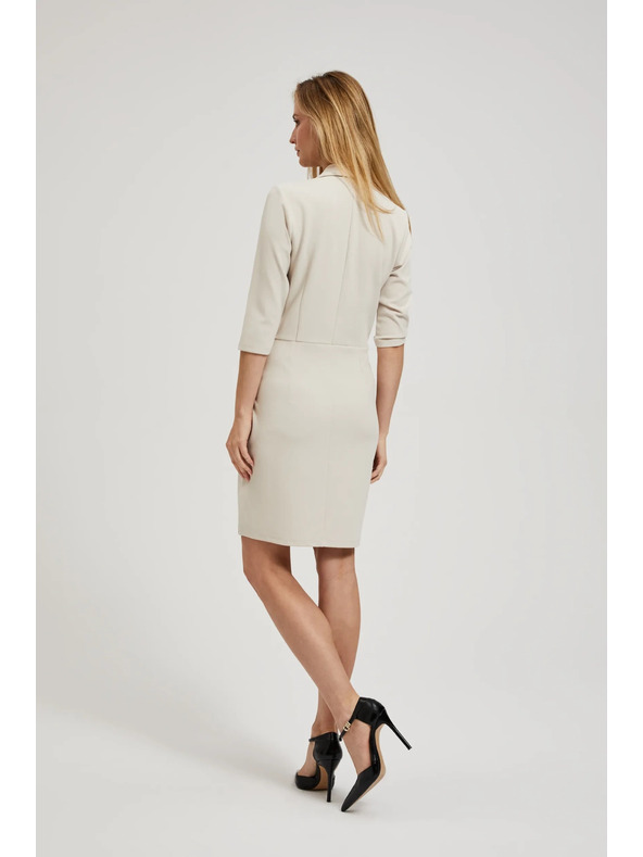 Moodo Krémové zavinovací šaty