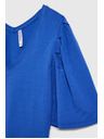 Moodo Modrý top s širokými rukávy