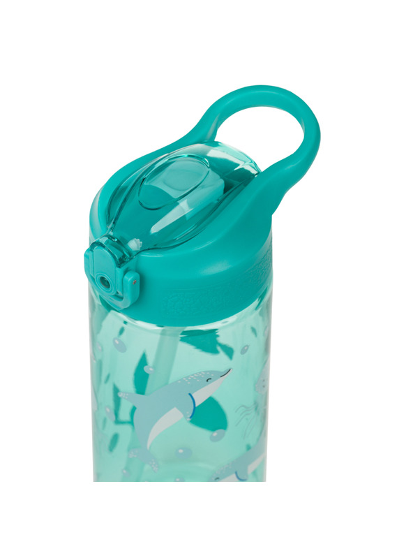 BAAGL  BAAGL Tritanová láhev na pití s brčkem Delfín 500 ml