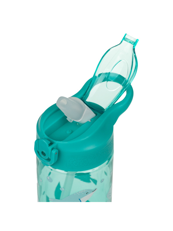 BAAGL  BAAGL Tritanová láhev na pití s brčkem Delfín 500 ml