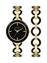 Anne Klein Dárková sada hodinek a náramku Anne Klein AK/4066BKST