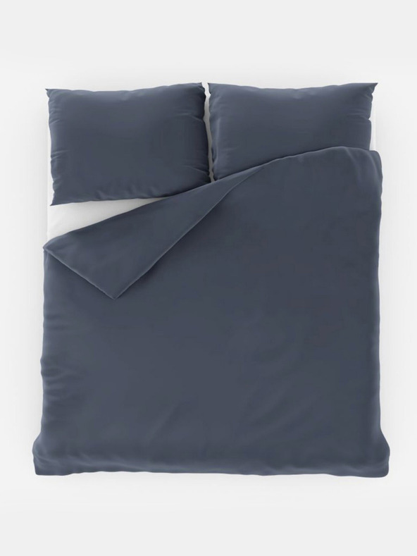 Kvalitex Saténové prodloužené povlečení LUXURY COLLECTION 140x220, 70x90cm tmavě šedé