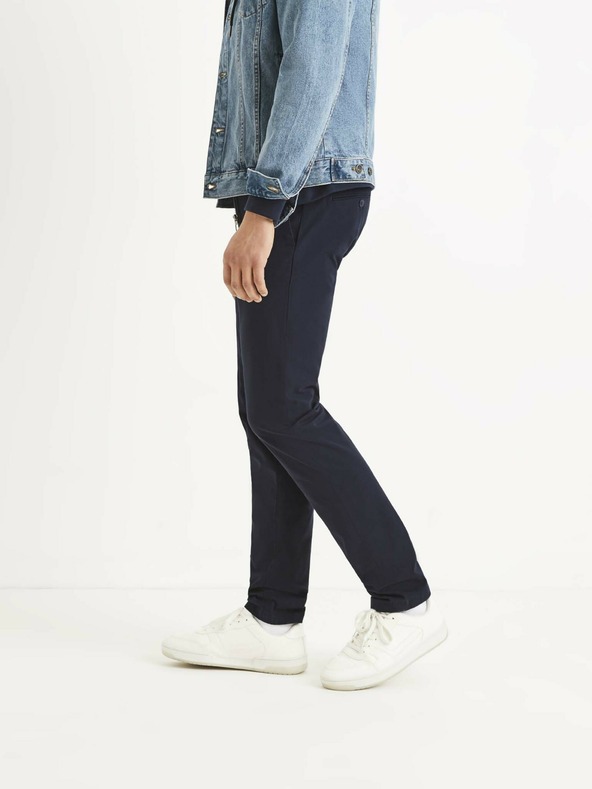 Celio Tmavě modré pánské kalhoty Celio