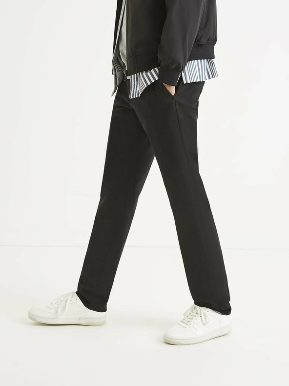 Celio Černé pánské kalhoty Celio