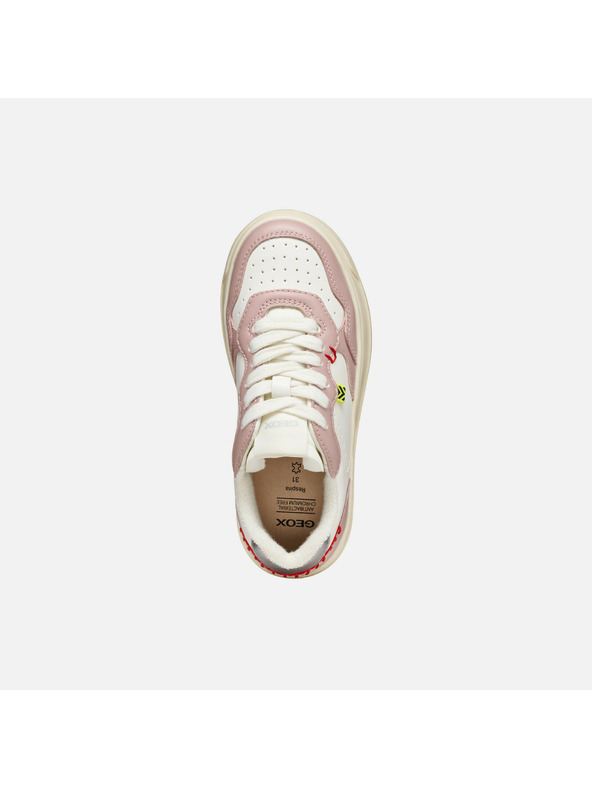 Geox Bílé dívčí tenisky Geox Lestrella