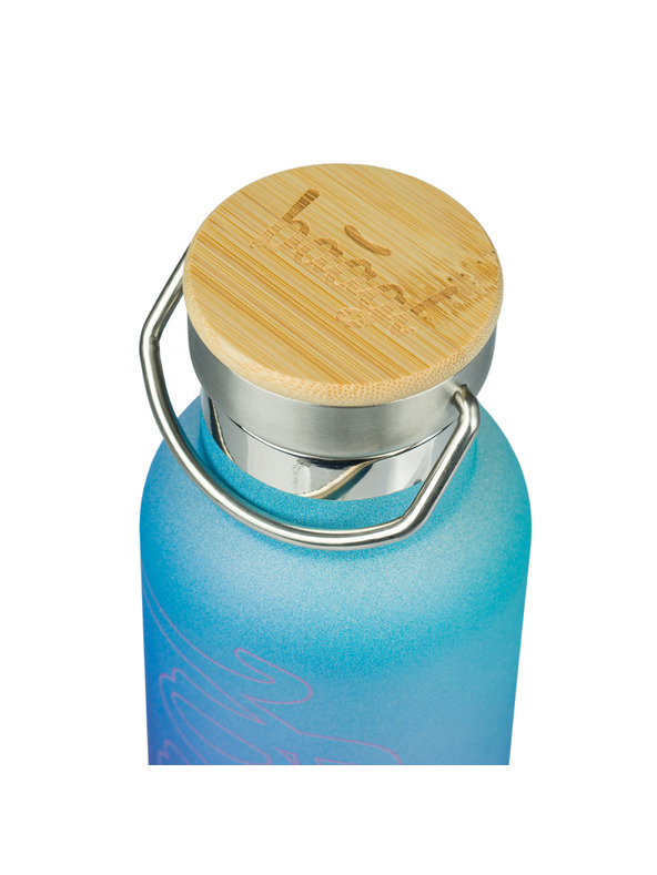 BAAGL  BAAGL Termoláhev s bambusovým víčkem Gradient modro-fialová, 500 ml