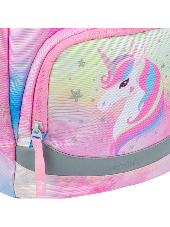 BAAGL  BAAGL Školní batoh Airy Rainbow Unicorn