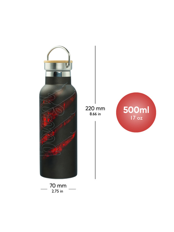 BAAGL  BAAGL Termoláhev s bambusovým víčkem Láva, 500 ml