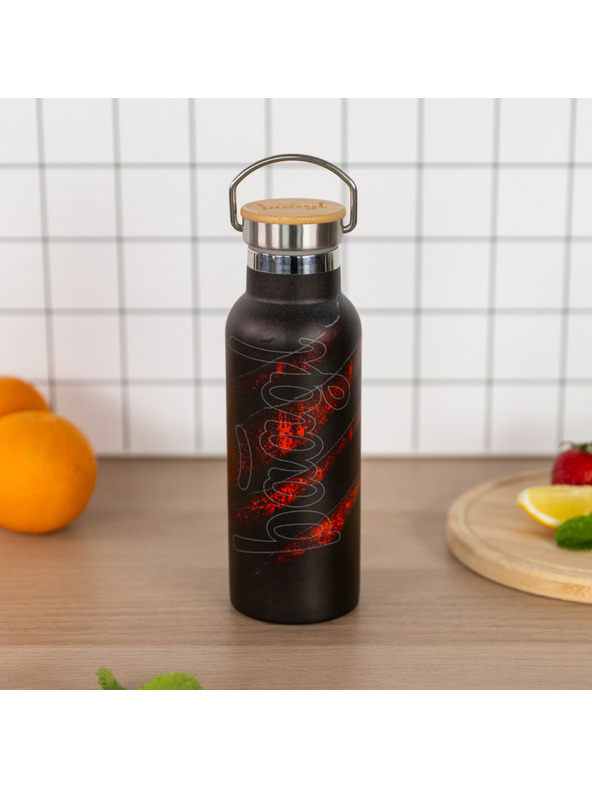 BAAGL  BAAGL Termoláhev s bambusovým víčkem Láva, 500 ml