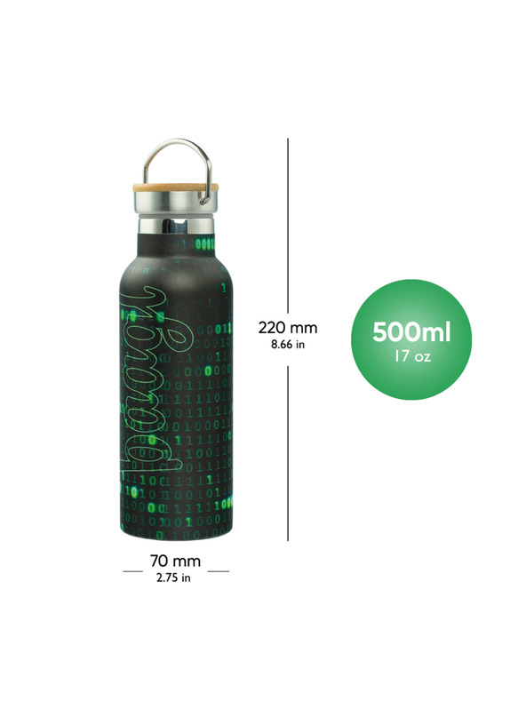 BAAGL  BAAGL Termoláhev s bambusovým víčkem Numbers, 500 ml