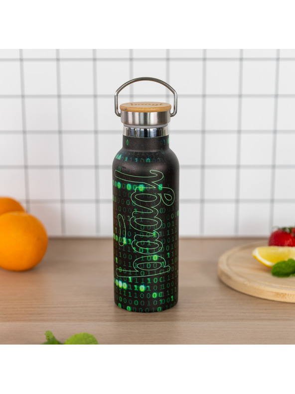 BAAGL  BAAGL Termoláhev s bambusovým víčkem Numbers, 500 ml