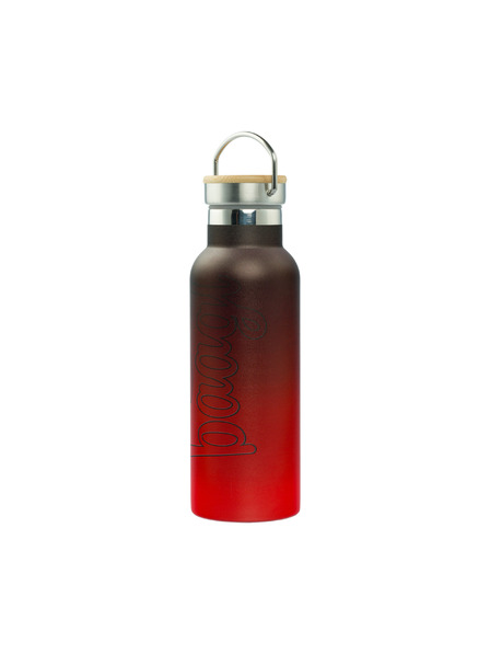 BAAGL  BAAGL Termoláhev s bambusovým víčkem Gradient červeno-černá, 500 ml