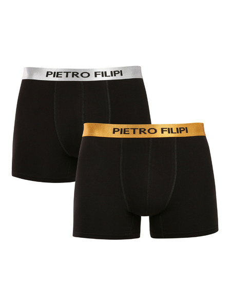 Pietro Filipi Sada dvou - pánské boxerky Pietro Filipi černé Metalic mix