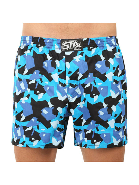 Styx Pánské trenky Styx premium art klasická guma maskáč hranatý