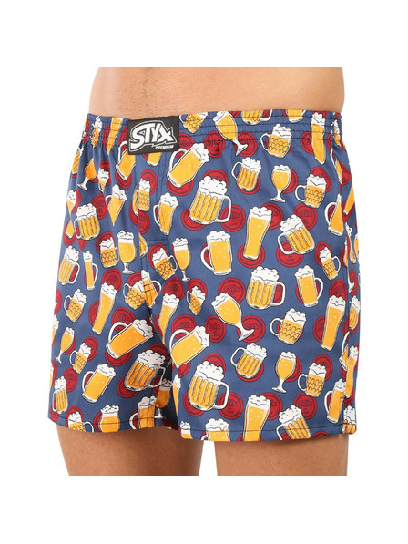 Styx Pánské trenky Styx premium art klasická guma pivo