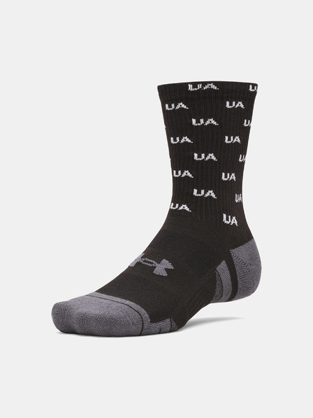 Under Armour Unisexové ponožky Under Armour UA Perf Tech Nov 3pk Crew-BLK