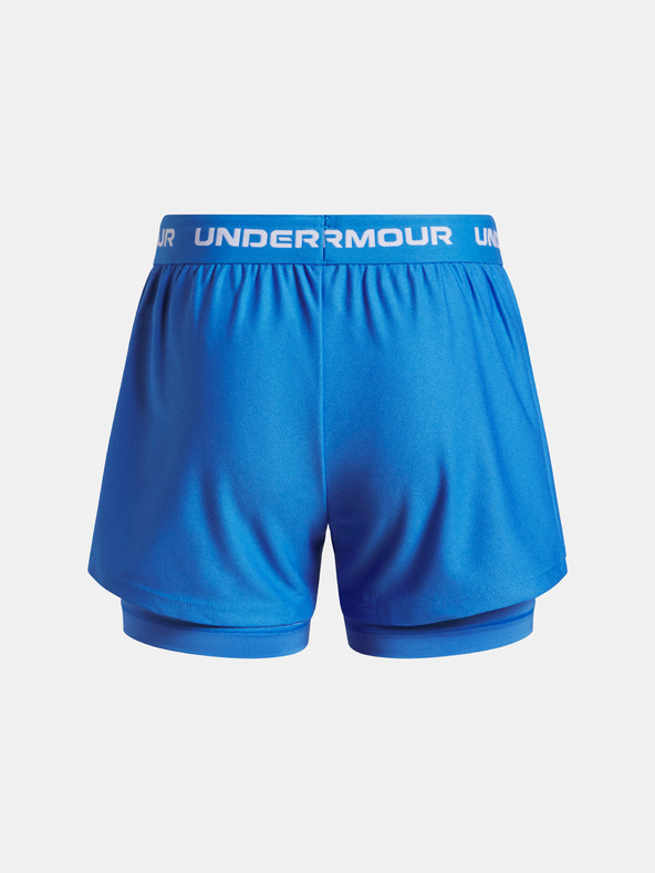Under Armour Dívčí kraťasy Under Armour UA Tech Play Up 2n1 Short-BLU