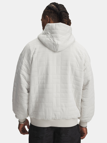 Under Armour Pánská mikina Under Armour UA Unstoppable Flc Txtr Hdy-WHT