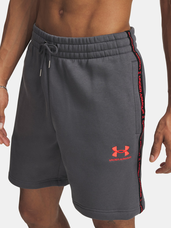 Under Armour Pánské kraťasy Under Armour UA Icon Fleece Short Taping-GRY