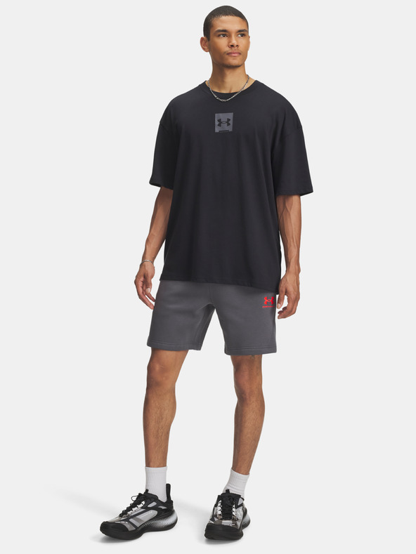 Under Armour Pánské kraťasy Under Armour UA Icon Fleece Short Taping-GRY