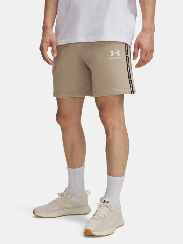 Under Armour Pánské kraťasy Under Armour UA Icon Fleece Short Taping-BRN