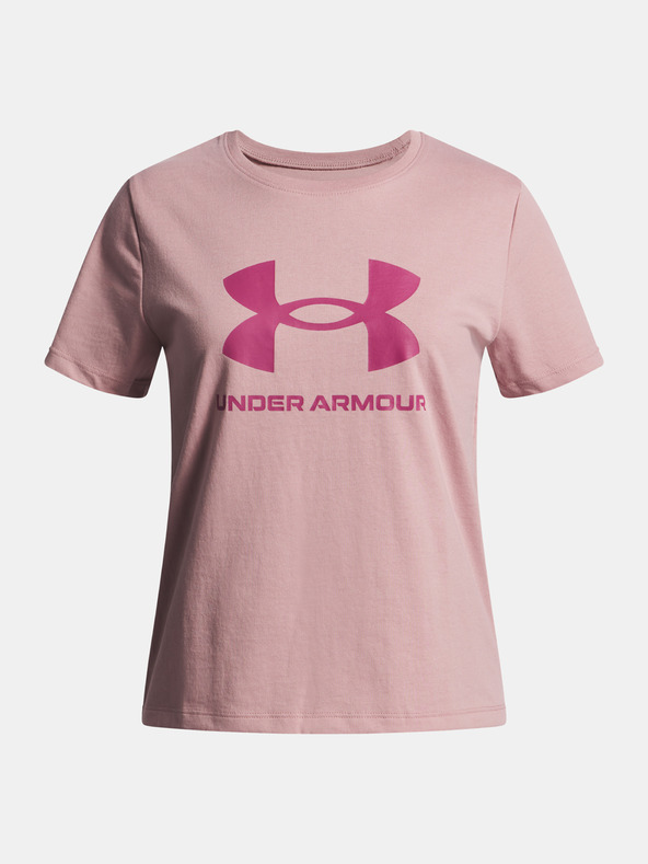 Under Armour Dívčí tričko Under Armour UA BIG LOGO SS-PNK