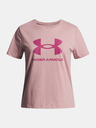 Under Armour Dívčí tričko Under Armour UA BIG LOGO SS-PNK