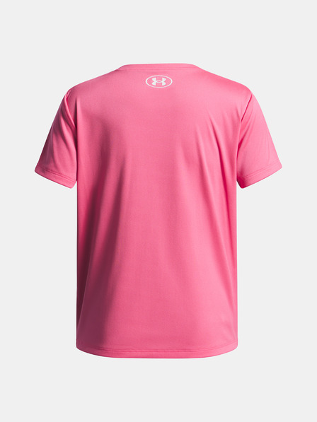 Under Armour Dívčí tričko Under Armour Tech Wordmark Graphic SS-PNK