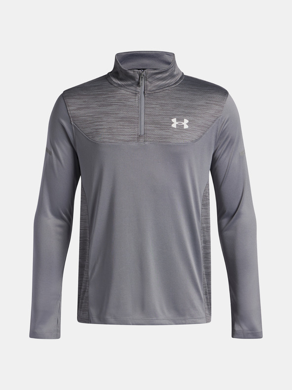 Under Armour Chlapecké tričko Under Armour UA Tech Utility 1/4 Zip-GRY
