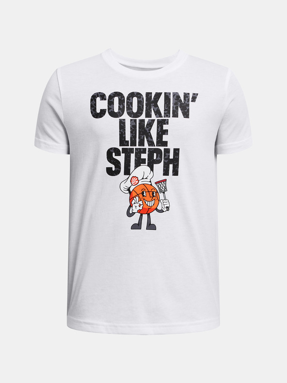 Under Armour Chlapecké tričko Under Armour Curry Chef Tee-WHT