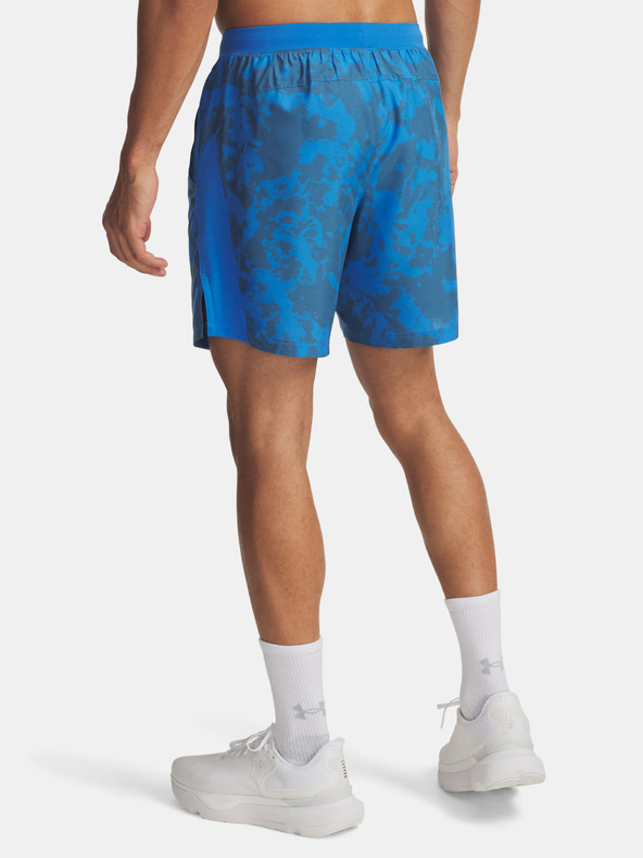 Under Armour Pánské kraťasy Under Armour UA LAUNCH 7'' PRINT SHORTS-BLU