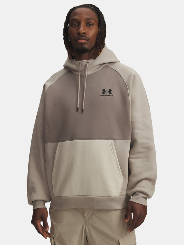 Under Armour Pánská mikina Under Armour UA Icon HW Colorblocked Hdy-BRN