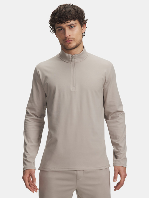 Under Armour Pánské tričko Under Armour UA Meridian 1/4 Zip-BRN