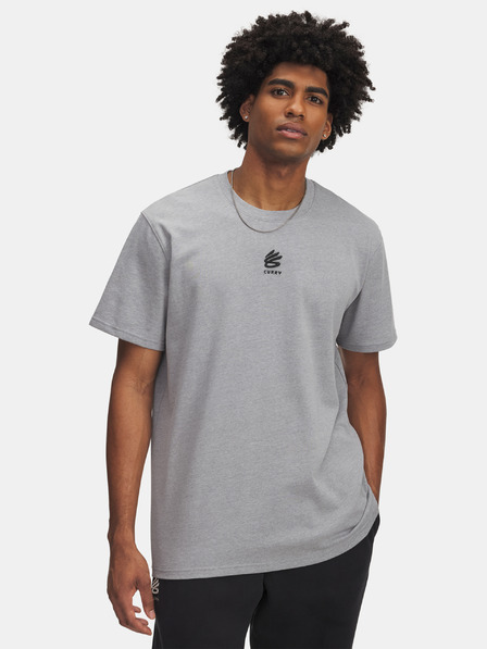 Under Armour Pánské tričko Under Armour Curry Hvyweight Logo Tee-GRY