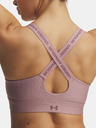 Under Armour Dámská podprsenka Under Armour UA Infinity High Zip 2.0 Bra-PNK