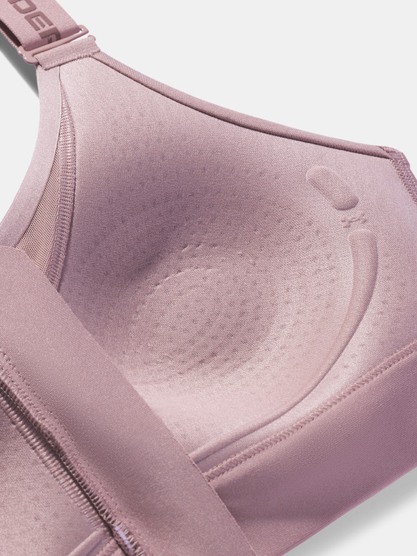 Under Armour Dámská podprsenka Under Armour UA Infinity High Zip 2.0 Bra-PNK