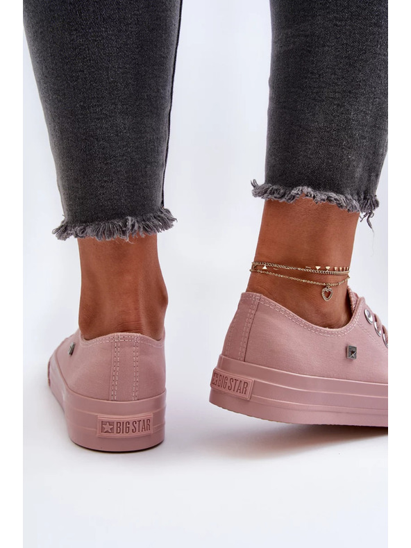 BIG STAR SHOES Klasické dámské tenisky Big Star růžové
